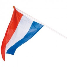 Oranje: Nederlandse vlag 90x60 cm